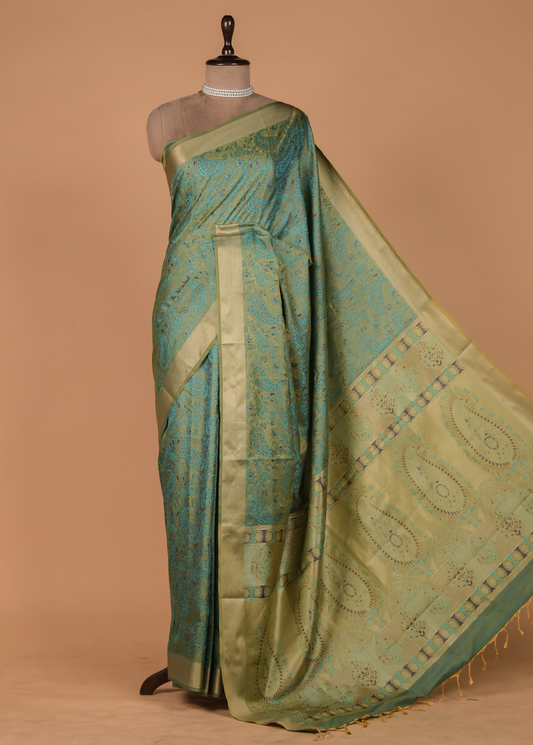 Green Art Silk Kanjeevaram Saree