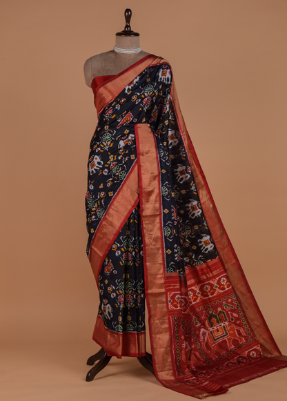Black Silk Patola Saree