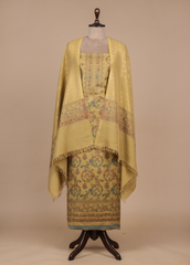 Beige Pashmina Dress Material