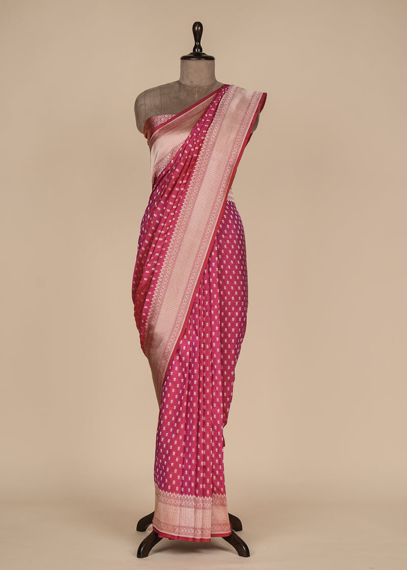 Red Silk Banarasi Saree