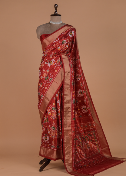 Red Silk Patola Saree