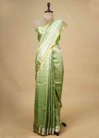 Green Georgette Banarasi Saree