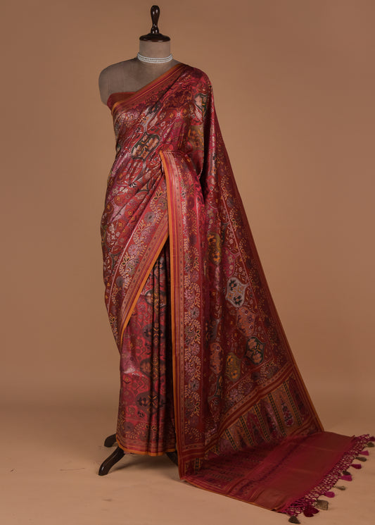 Red Silk Patola Saree