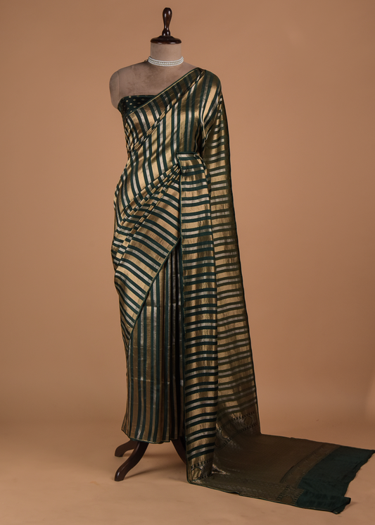 Green Art Silk Banarasi Saree