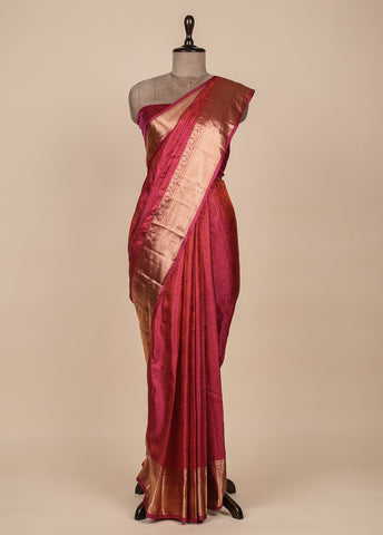 Pink Silk Kanjeevaram Saree