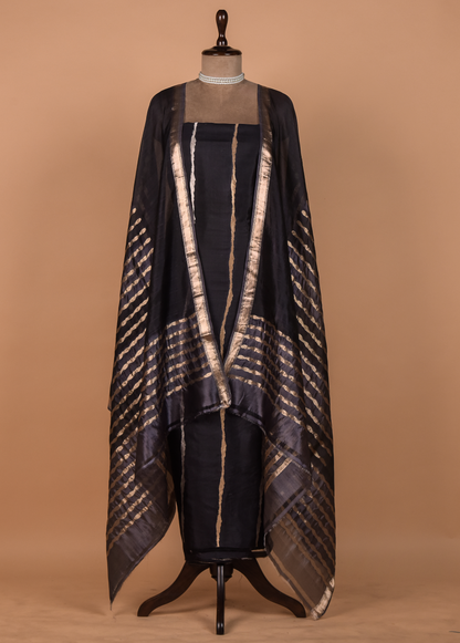 Black Silk Dress Material