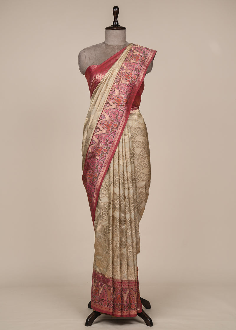 Gold Tissue Silk Banarasi Saree