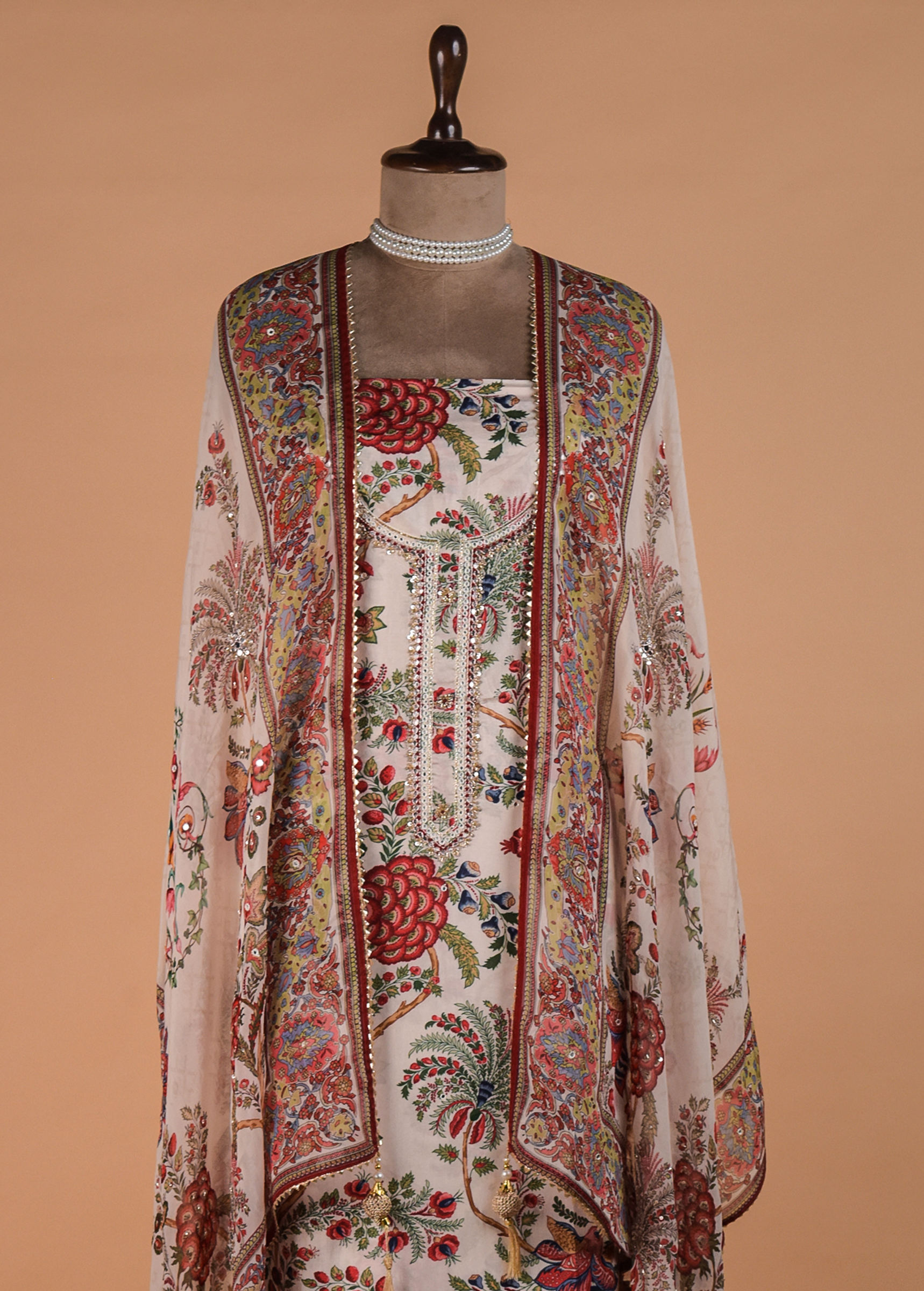 Multicolour Cotton Dress Material - Image 2 | Greenways Delhi