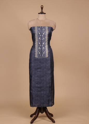 Blue Cotton Dress Material