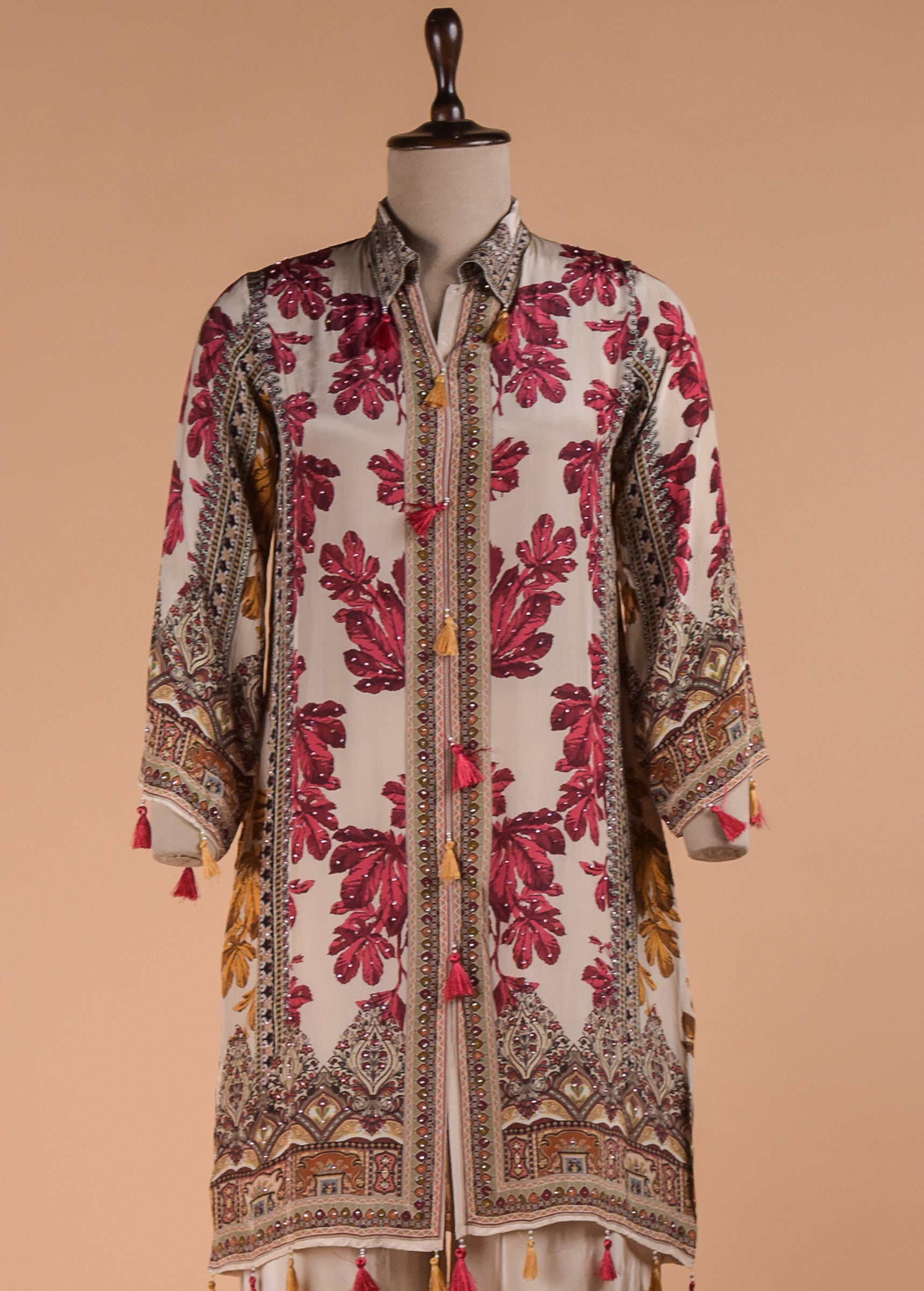 Multicoloured Crepe Coord Set