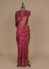 Pink Silk Patola Saree