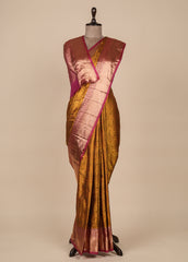 Yellow Silk Kanjeevaram Saree