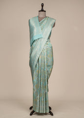 Blue Tissue Silk Banarasi Saree