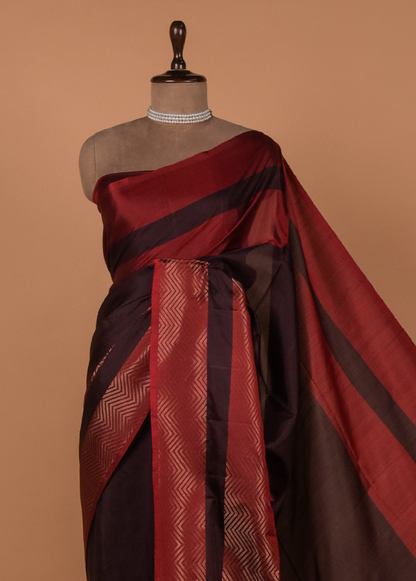 Multicoloured Silk Kanjeevaram Saree