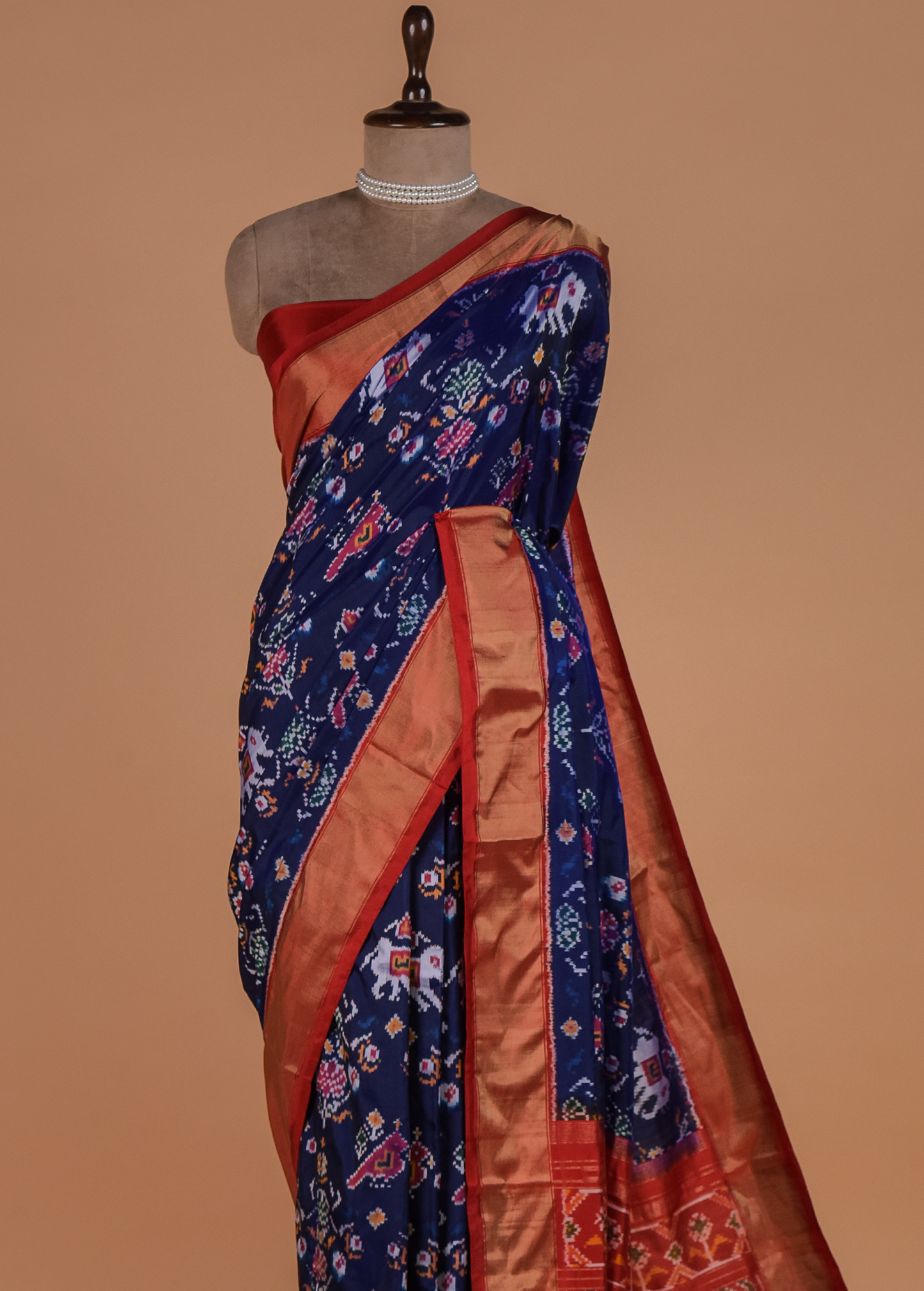 Blue Silk Patola Saree