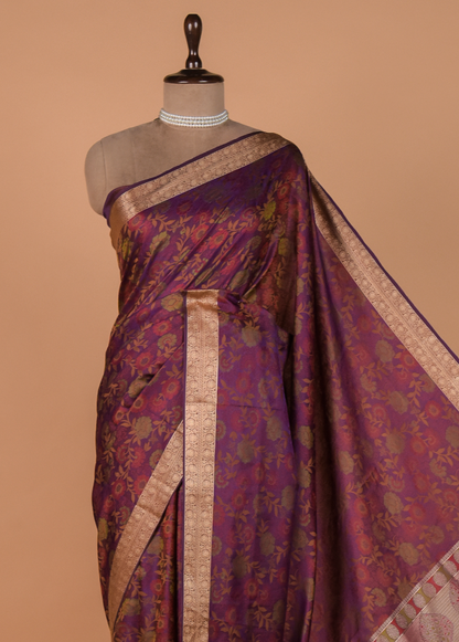 Pink Art Silk Kanjeevaram Saree