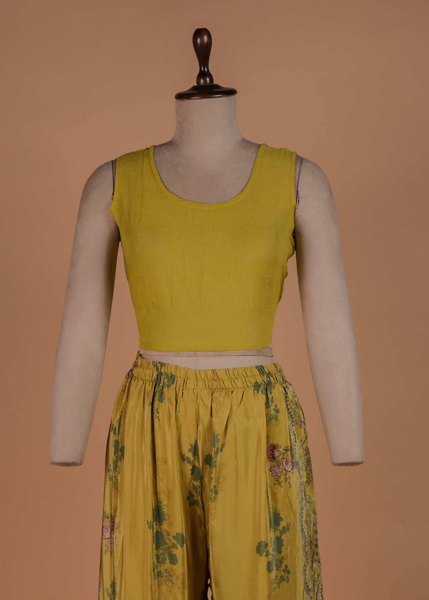 Green Crepe Coord Set