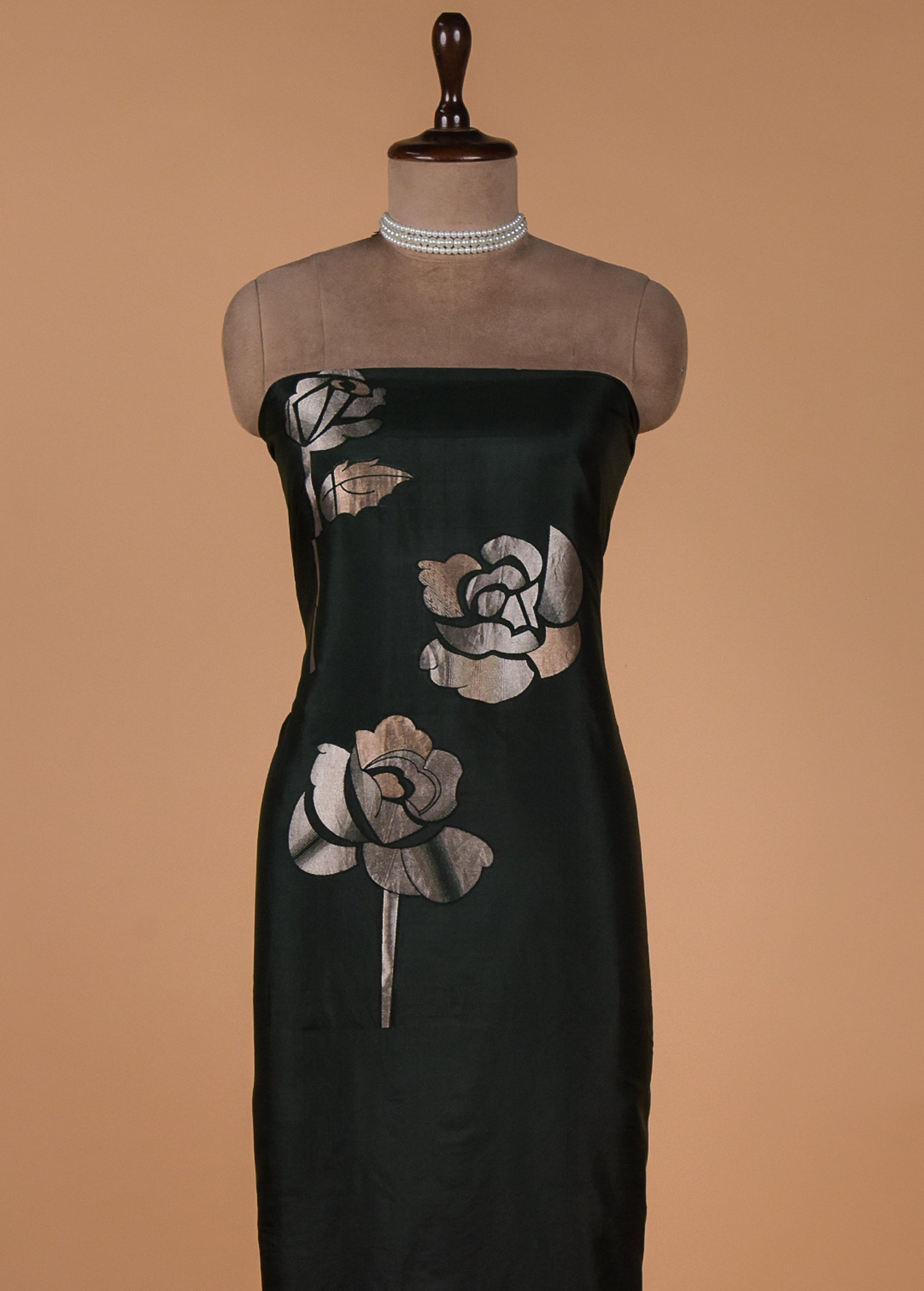Green Silk Dress Material