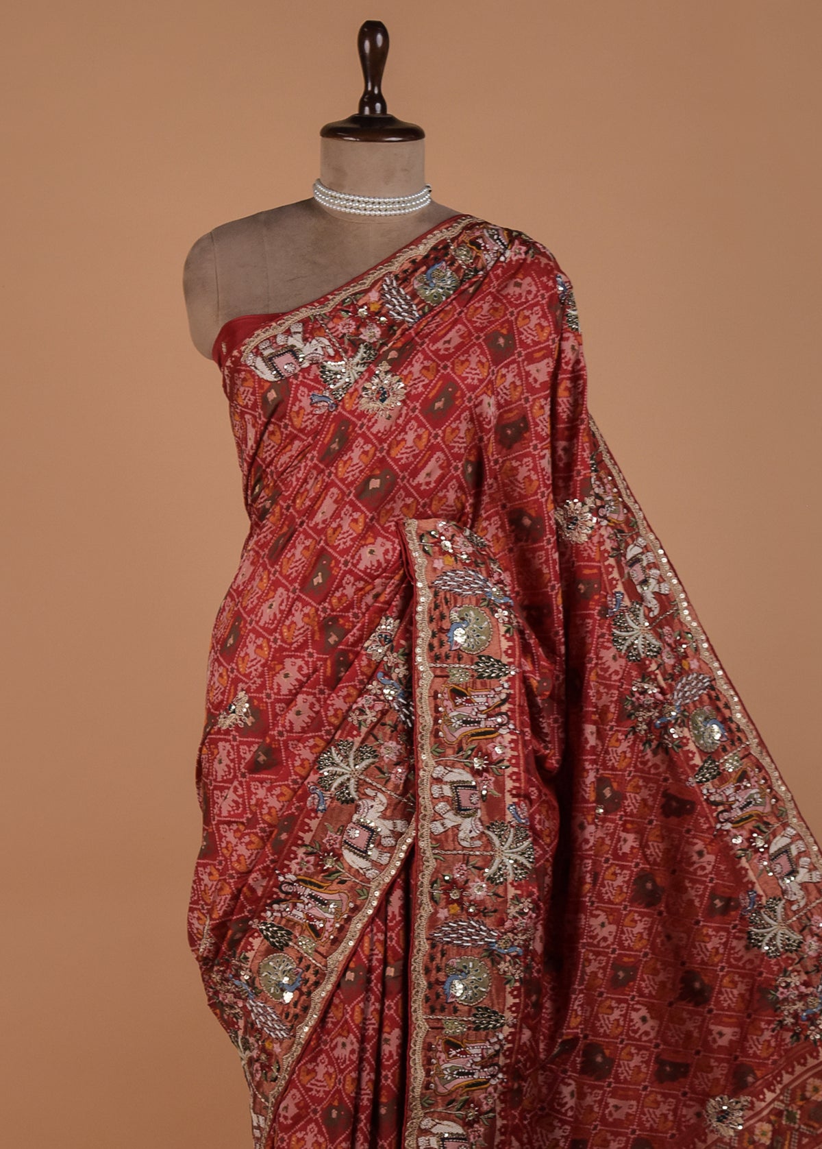 Red Silk Patola Saree