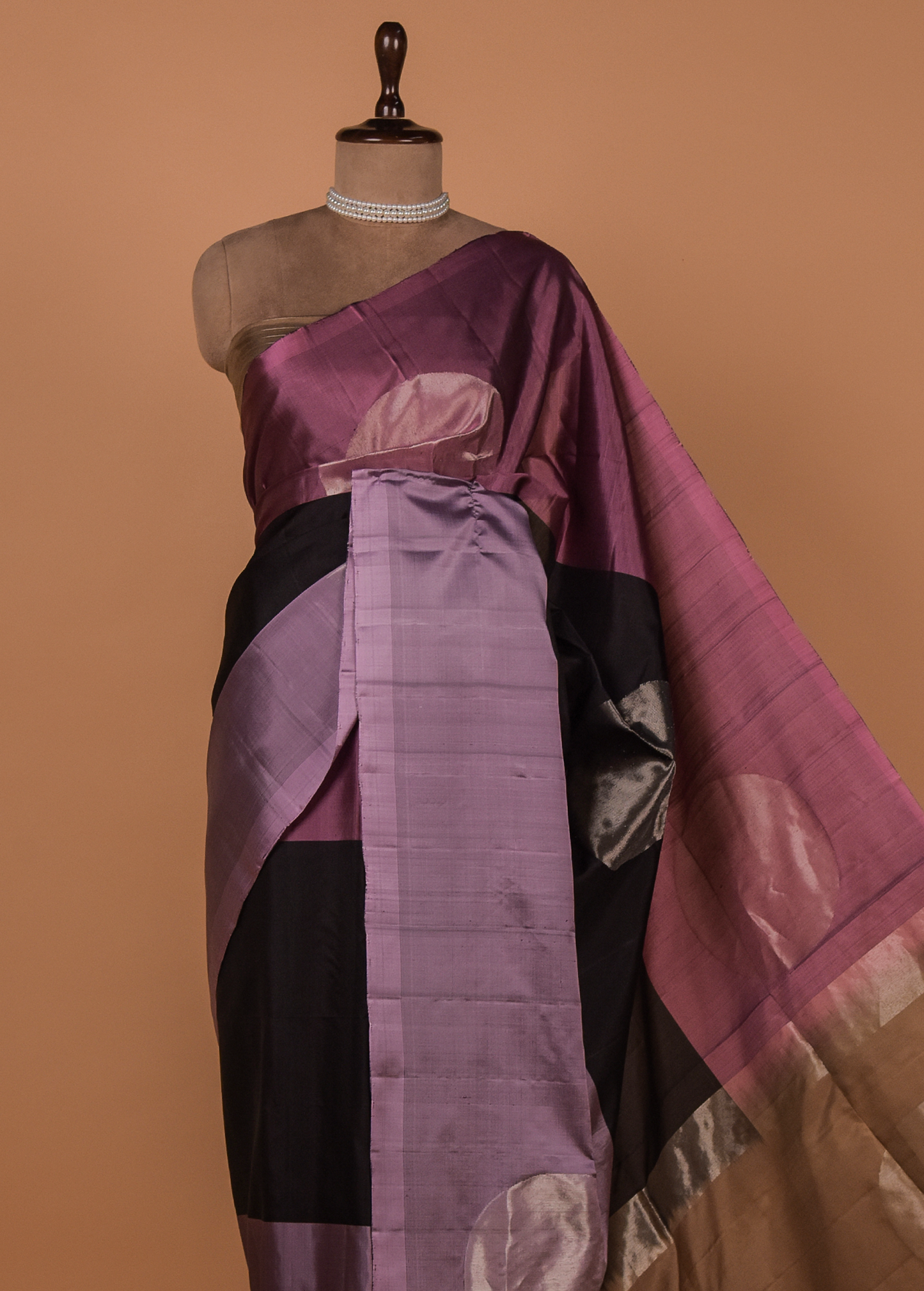 Multicoloured Silk Kanjeevaram Saree