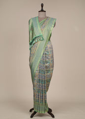 Green Tissue Silk Banarasi Saree