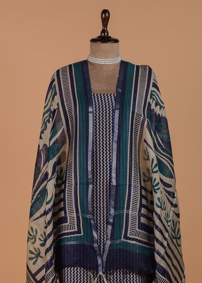 Multicoloured Cotton Dress Material