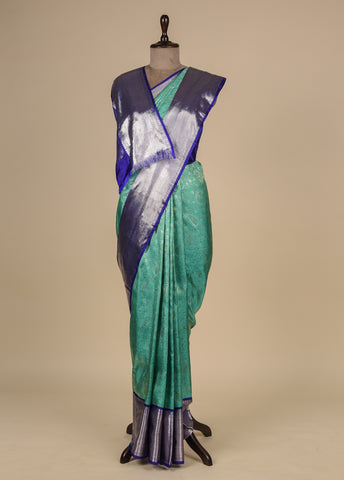 Blue Silk Kanjeevaram Saree