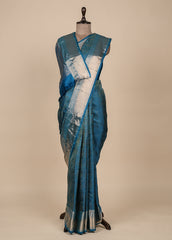 Blue Silk Kanjeevaram Saree