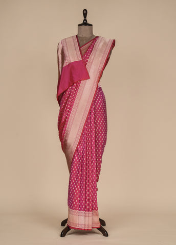 Red Silk Banarasi Saree