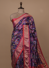 Purple Silk Patola Saree