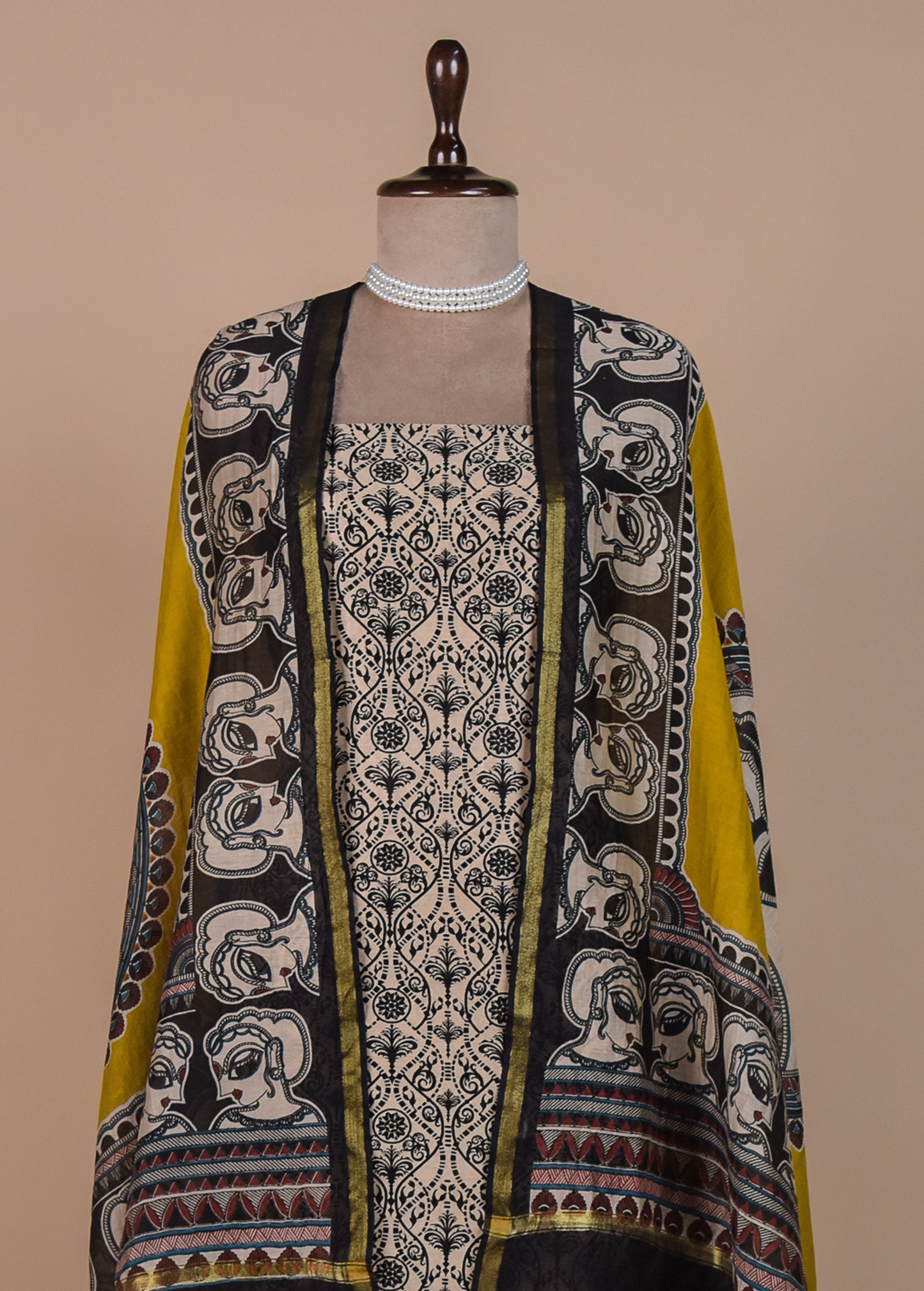 Multicoloured Cotton Dress Material