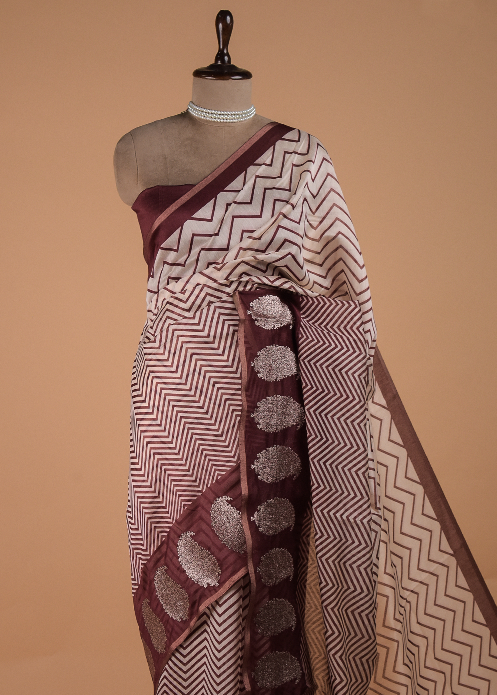 Red Cotton Printed Saree