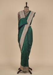 Green Silk Banarasi Saree