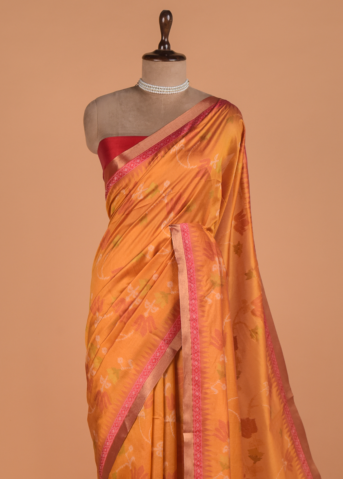 Yellow Art Tussar Patola Saree