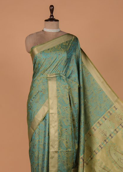 Green Art Silk Kanjeevaram Saree