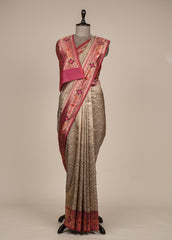 Gold Tissue Silk Banarasi Saree