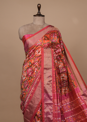 Pink Silk Patola Saree