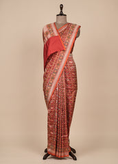 Red Silk Banarasi Saree