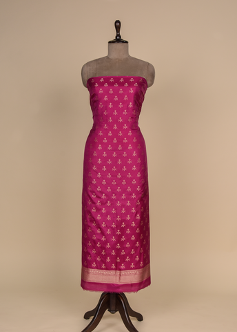 Pink Silk Dress Material