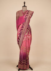 Pink Georgette Banarasi Saree