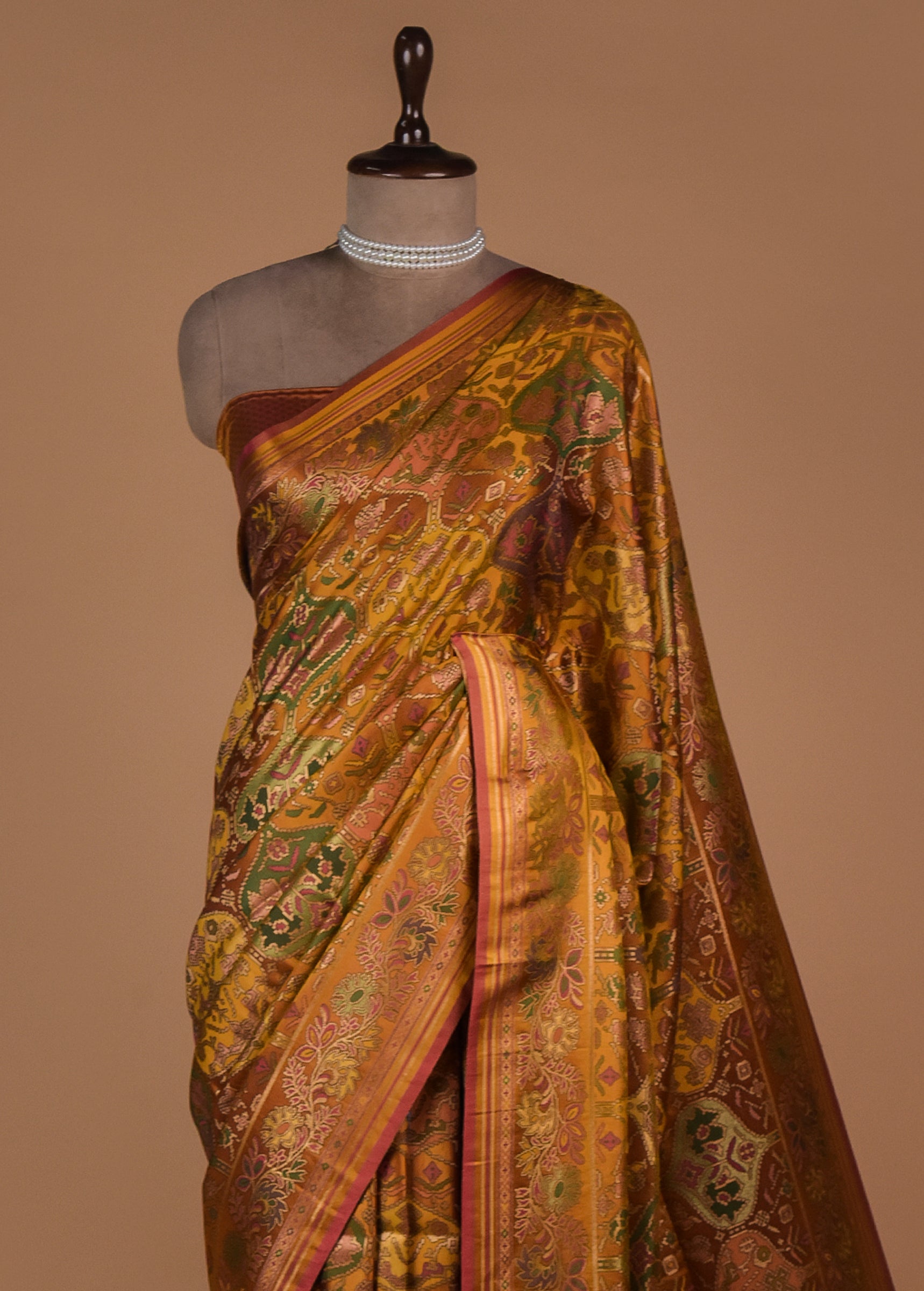 Yellow Silk Patola Saree