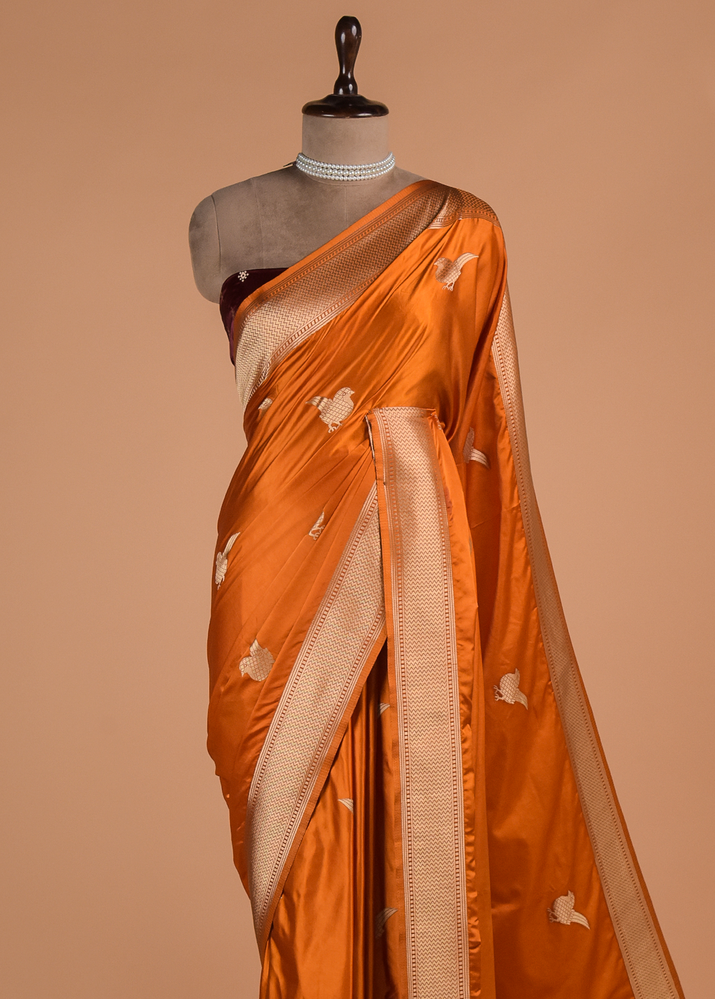 Yellow Art Silk Banarasi Saree