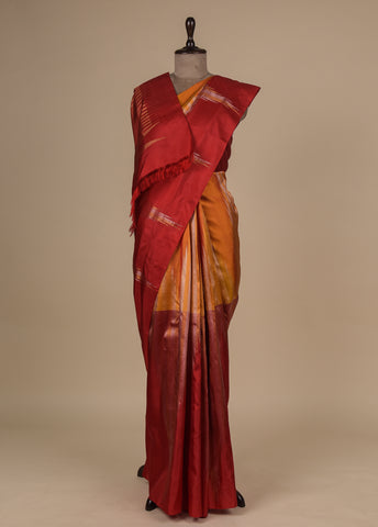 Red Silk Kanjeevaram Saree