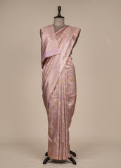 Pink Tissue Silk Banarasi Saree