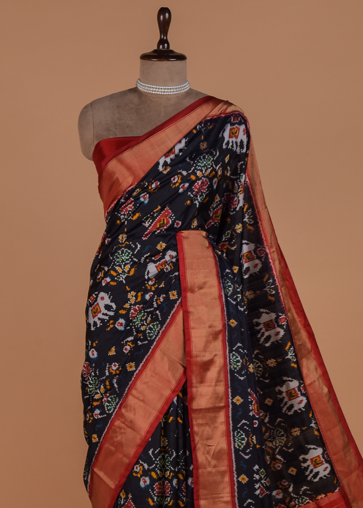 Black Silk Patola Saree
