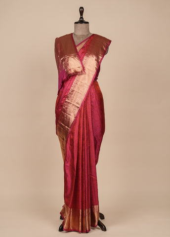 Pink Silk Kanjeevaram Saree