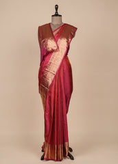 Pink Silk Kanjeevaram Saree