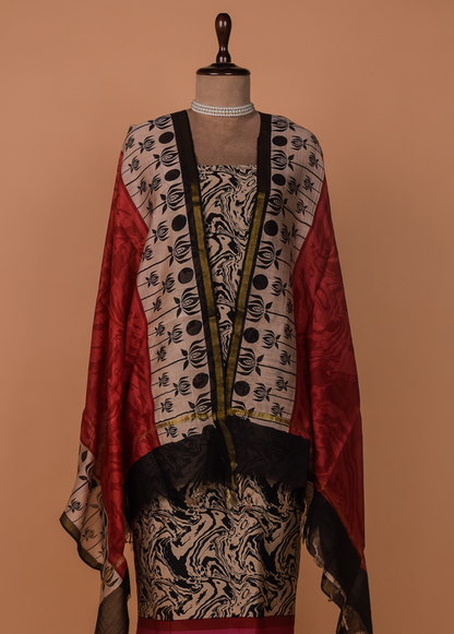 Multicoloured Cotton Dress Material