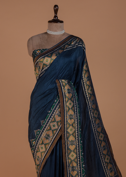 Multicoloured Art Silk Patola Saree