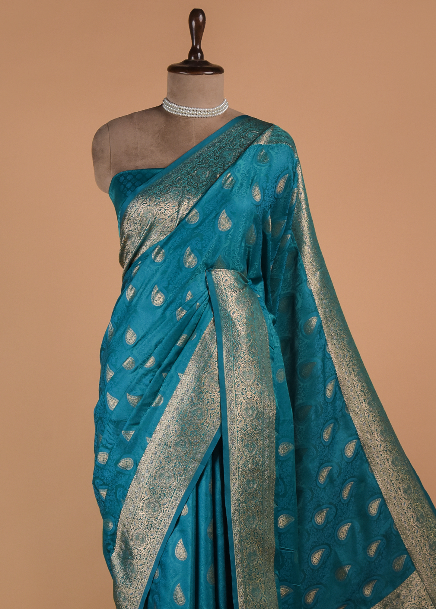 Blue Art Silk Banarasi Saree